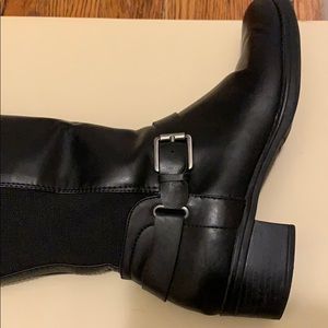 Franco Sarto Black Over the Knee Boots 8 1/2